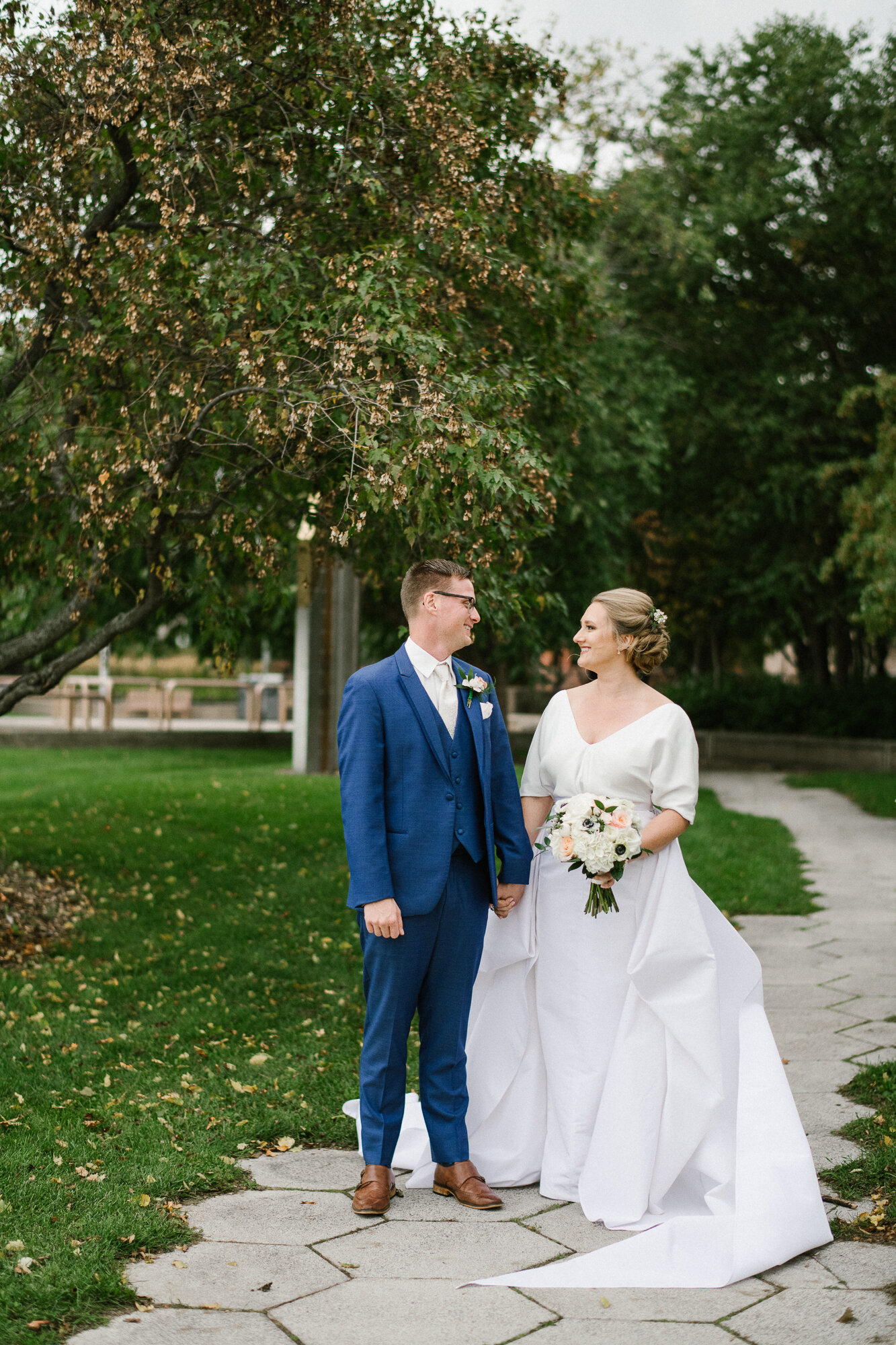Jacqueline's Gown with Dramatic Bow Duluth Wedding Custom Wedding
